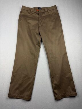 Docker's D2 Straight Fit Khaki Chino Pants Men's 33x30 Chocolate Brown